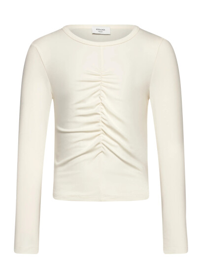 Rosemunde Kids Rkbillie Ls Short Wrinkle T-Shirt White 176