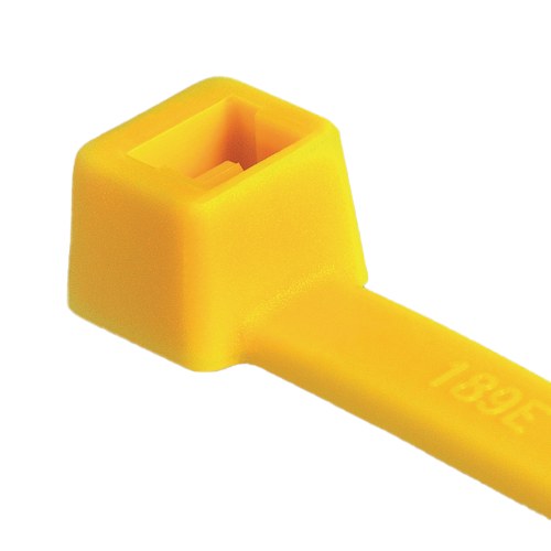 Hellermann Tyton T50R YE Buntebånd 4,6 x 200 mm 100 pakning Gul Installasjonsmaterial