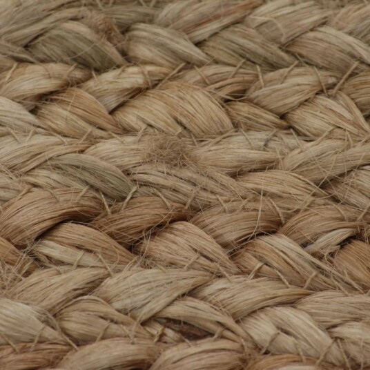 vidaXL Matte flettet jute 120 cm rund