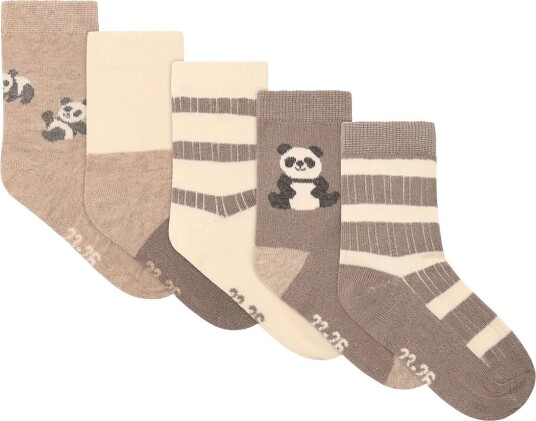 Minymo Socks W. Pattern (5 Pack) OFFWHITE 31\34