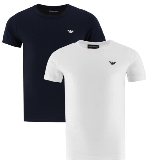 Giorgio Armani Emporio Armani T Skjorte 2 pack Navy/Hvit Emporio Armani 4 år 104 T skjorte Blå