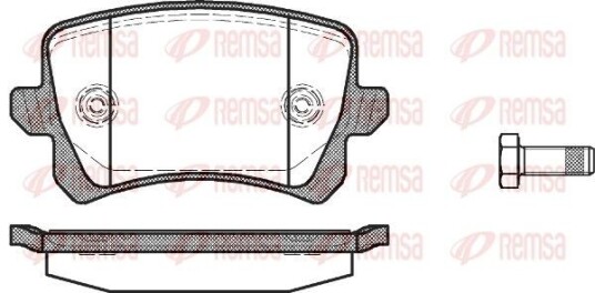 Bremseklosser REMSA 1342.00 Bremseklosser REMSA 1342.00