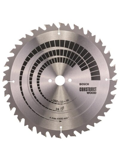 Bosch Sirkelsagblad Construct Wood 350 x 30 x 3,2 mm; 24