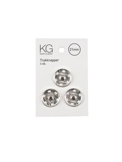 Kort Og Godt Trykknapper 21 Mm