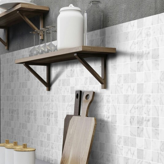 Arredo Mosaikk Marmor Carrara Matt Hvit 5x5 cm