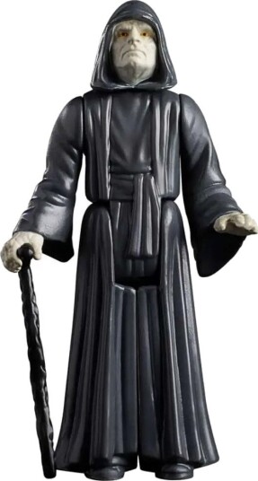 Star Wars Retro Collection Actionfigur – Keiseren Palpatine 9,5 cm med stav – Svart 4+ år