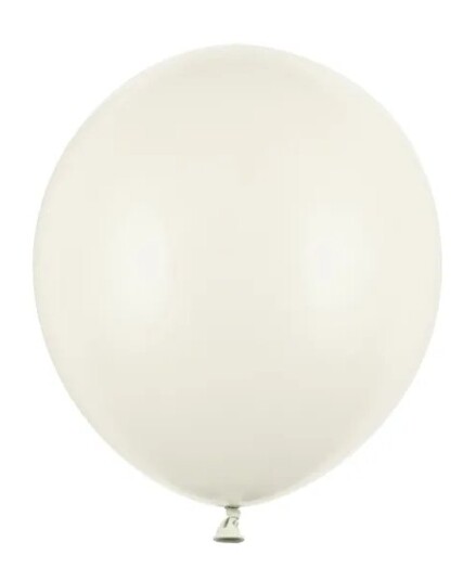 25 stk STORE 43 cm Kremfargede Ballonger