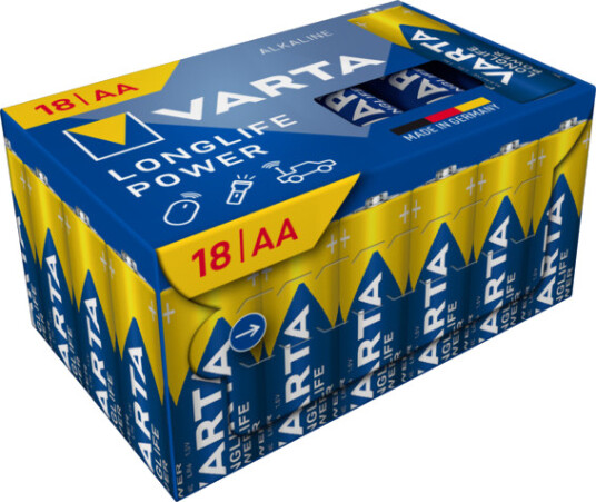 Batteri Varta Longlife Power LR06/AA Cube 18 Pk Batteri Varta Longlife Power LR06/AA Cube 18 Pk