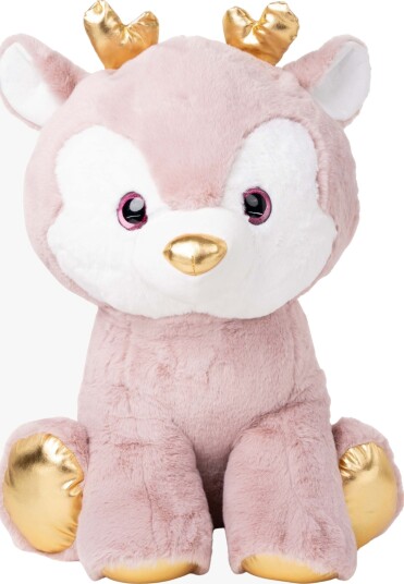 Teddykompaniet Kosedyr 65 cm Rådyr Rosa
