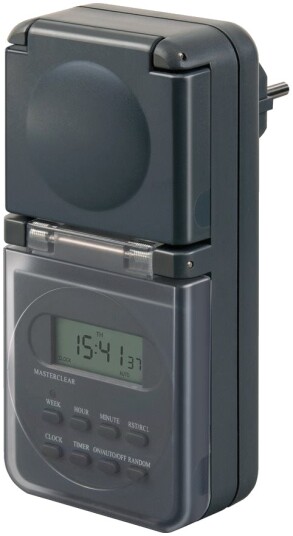 Brennenstuhl Digital timer for utendørs bruk svart