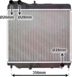 VAN WEZEL 25002178 Radiator motorkjøling