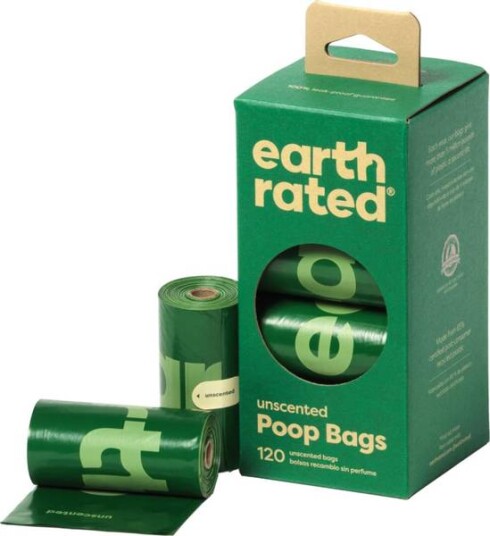 Earth Rated 8-pack Uparfymert Hundeposer, Miljøvennlig Plast