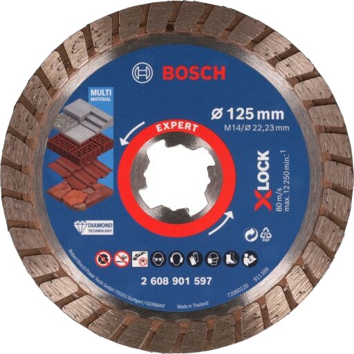 Bosch Diamantkappeskive EXPERT Multi Material Turbo 125 mm Bosch Diamantkappeskive EXPERT Multi Material Turbo 125 mm