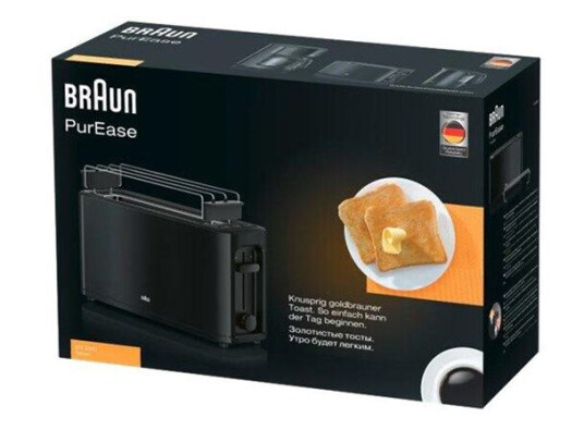 Braun PureEase HT3110BK Brødrister 1 Spor Svart Braun PureEase HT3110BK Brødrister 1 Spor Svart