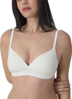 sassa BH Silk Touch Soft Bra Benhvit modal A 95 Dame
