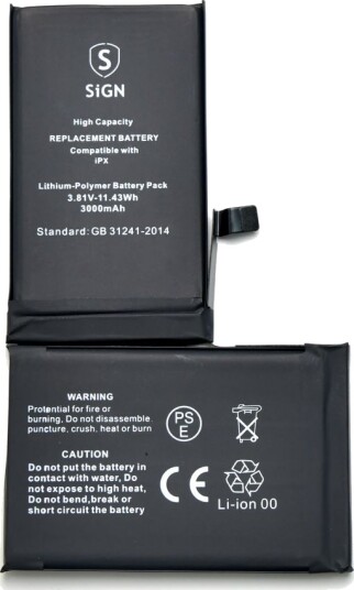 iPhone X Høykapasitets batteri - 3000mAh