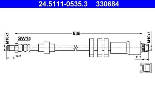 Bremseslange ATE 24.5111-0535.3