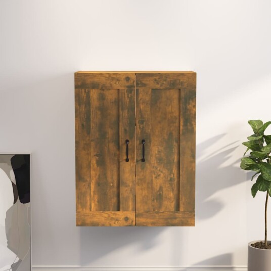 vidaXL Hengende veggskap røkt eik 69,5x32,5x90 cm vidaXL Hengende veggskap røkt eik 69,5x32,5x90 cm