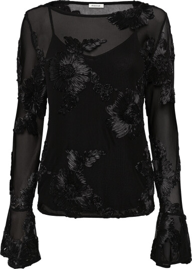 Pieszak | Pd Melia Flounce Sleeve Mesh Blouse | 36