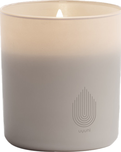 UYUNI Lighting Glass Candle, Sandstone - Beige - H10.2CM