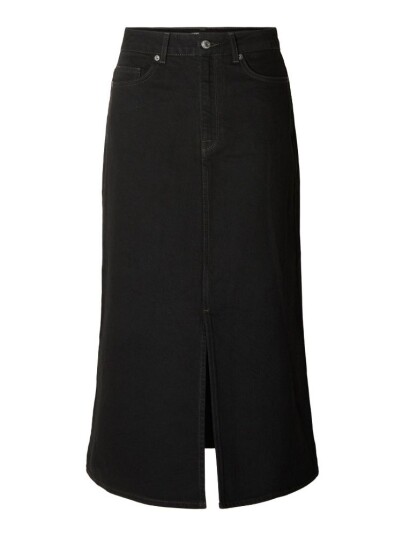 Selected Femme SORT JEANS SKJØRT