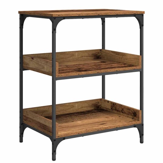 vidaXL Kjøkkenvogn Gamle tre 60 x 41 x 80.5 cm Konstruert tre