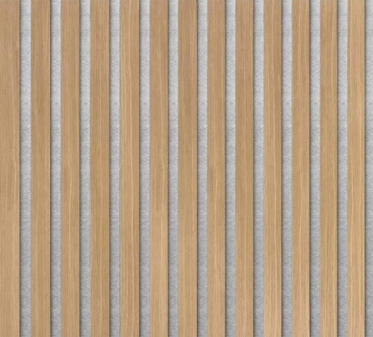Akustikkpanel Arkiio AcuLife Light Oak grey polyester 18x520x2400