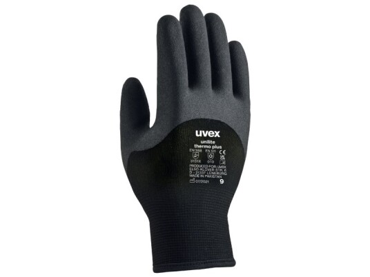 Uvex Unilite Thermo Plus Sort Gra Voksen Unisex Slitebestandig Kuldebestandig 1 Stykker