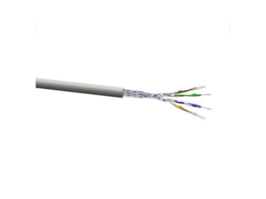 Voka Kabelwerk 10256600-100 Strømkabel Cat 7 S/Ftp 4 X 2 X 0.128 Mm² Grå 100 M Voka Kabelwerk 10256600-100 Strømkabel Cat 7 S/Ftp 4 X 2 X 0.128 Mm² Grå 100 M