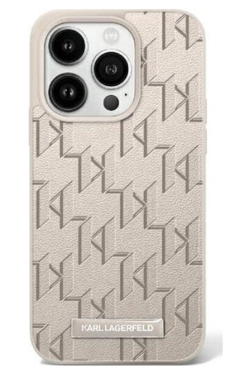Karl Lagerfeld Karl Lagerfeld Klhmp16spkhporpe Iphone 16 6.1" Beżowy/Beige Hardcase Hot Stamp Magsafe