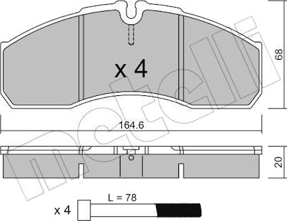 METELLI 22 0578 5 Bremseklosser