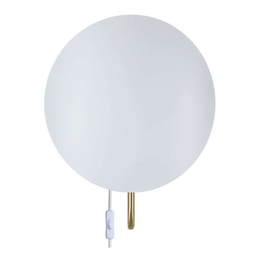 Design for the People - Spargo Vegglampe White/Brass DFTP
