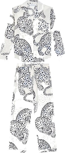 Desmond and Dempsey Jag Long Pyjama Set CREAM L Desmond and Dempsey Jag Long Pyjama Set CREAM L