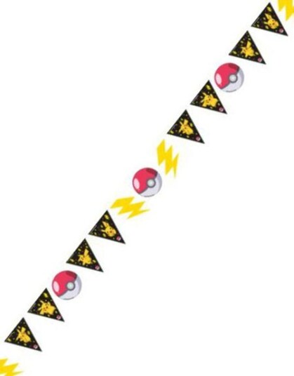 Amscan Pokémon Flagbanner i Papir 3.3 m x 17.5 cm