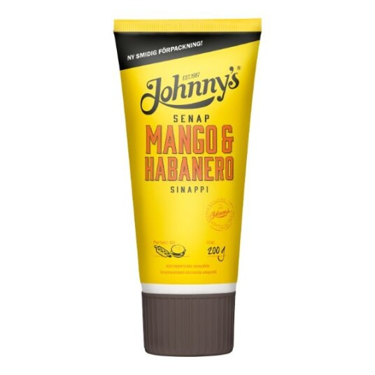 Johnnys Mango & Habanero Sennep 200g Johnnys Mango & Habanero Sennep 200g
