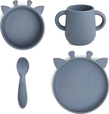 Nuuroo Servisesett Lykke Giraffe 4 stk, Bering Sea