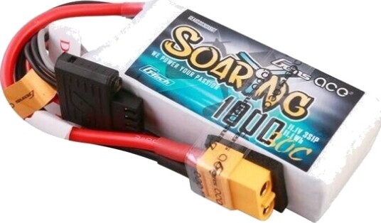 Gens Ace 1000mAh 3S Lipo Batteri 11.1V 30C XT60 for Fjernstyrte Kjøretøy Gens Ace 1000mAh 3S Lipo Batteri 11.1V 30C XT60 for Fjernstyrte Kjøretøy