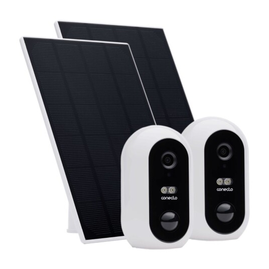 CONECTO OVERVÅKINGSKAMERA + SOLCELLEPANEL 2STK CONECTO OVERVÅKINGSKAMERA + SOLCELLEPANEL 2STK