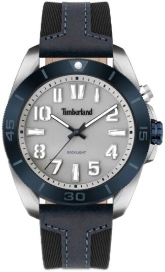 Timberland Herreklokke TDWGP2201603 Warrick Grå/Lær Ø44 mm