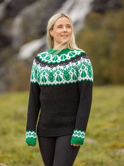 Viking Garn 2336 8B Hjorte Genser Viking Garn 2336 8B Hjorte Genser
