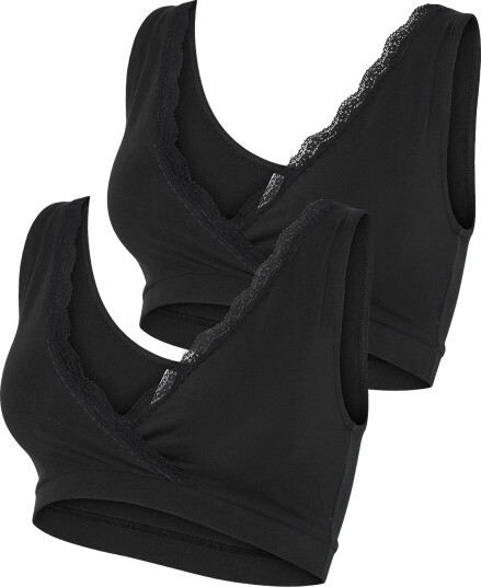 Mamalicious Mlhelena Crossy Lace Bra 2F 2 P Noos Black S