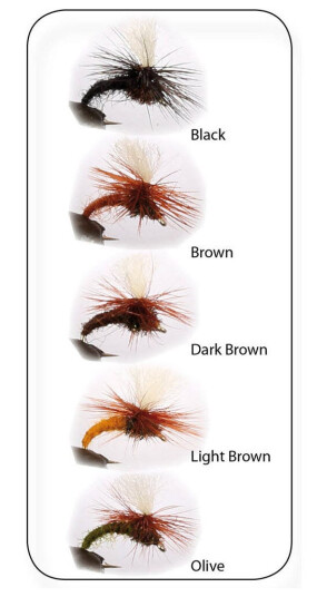 Wiggler Dry Fly Klinkhammers 5 pk. tørrfluer Wiggler Dry Fly Klinkhammers 5 pk. tørrfluer