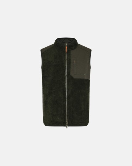 Dovre Teddy fleece vest polyester grønn
