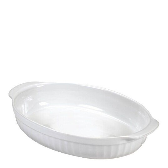 Guardini Ceramica ildfastform oval medium 30x18x6 cm hvit Guardini Ceramica ildfastform oval medium 30x18x6 cm hvit