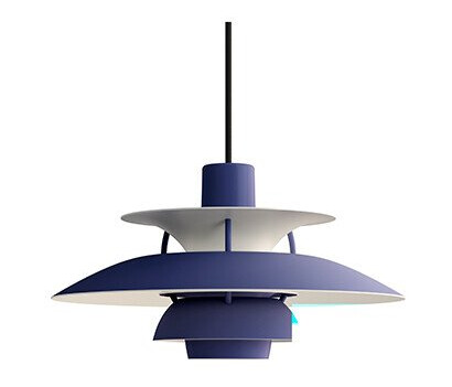 Louis Poulsen PH 5 Mini pendel - Monokrom støvet indigo Louis Poulsen PH 5 Mini pendel - Monokrom støvet indigo