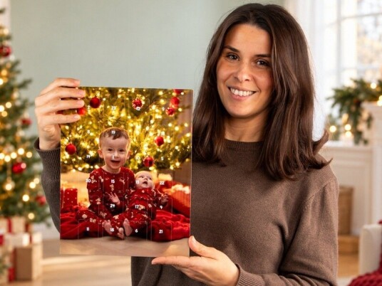 Personlig julekalender med dine 24 bilder