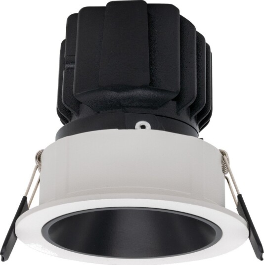 Norlux Cilla Midi 1450lm 3000K 30° 13W Hvit/Sort IP44 Innfelt Downlight uten driver