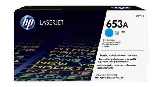 HP 653A (CF321A) - Cyan Toner - Laser toner Blå HP 653A (CF321A) - Cyan Toner - Laser toner Blå