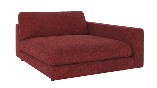 Rowico Home Duncan 1,5 seters sjeselong H Rød Anna 8 129 x 150 x 78 cm Rød