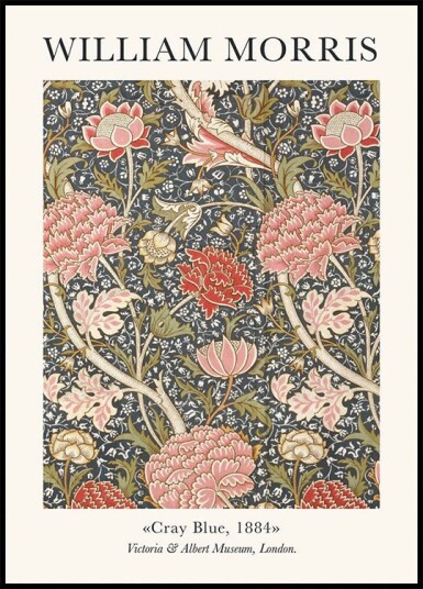 William Morris Cray Blue Plakat Plakat / 100x150cm